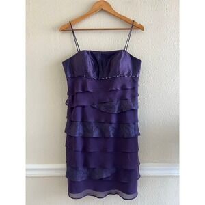 S.L.Fashions Y2K Vtg Ruffle Bandage Dress Cocktail Size 10P Whimsigoth Event